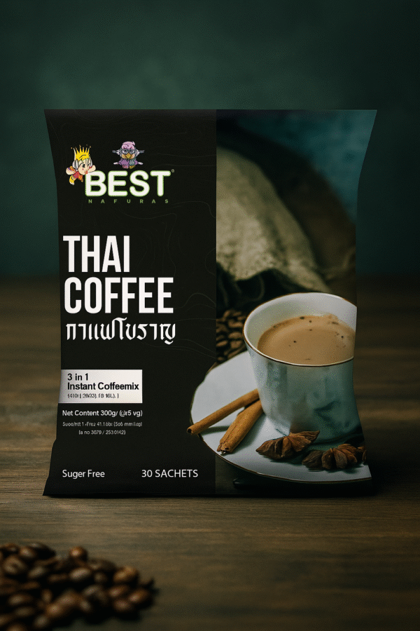 Thai Coffee Mix 3-in-1 Instant – 540g (30 Sachets x 18g) | Smooth, Aromatic & Convenient
