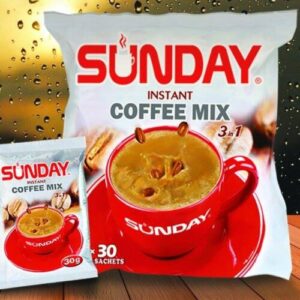 Sunday 3-in-1 Instant Coffee Mix – 750g (30 Sachets x 25g) | Rich and Creamy Blend