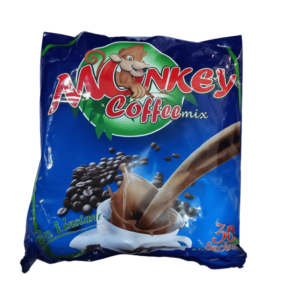 Monkey 3-in-1 Instant Coffee Mix – 250g (10 Sachets x 25g) | Perfectly Balanced Coffee Anytime